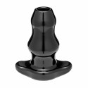 Plug analny podwójny tunel - Perfect Fit Double Tunnel Plug Large Black Czarny Duży