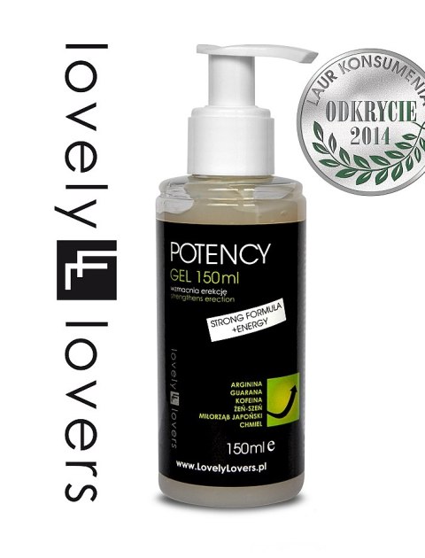 Lovely Lovers - potencja i silniejsza erekcja - Potency Gel 150 ml