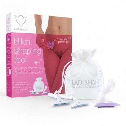 Ladyshape Szablon do golenia w serce - Ladyshape Bikini Shaping Tool Heart