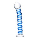 Glas Szklane dildo - Glas Blue Spiral