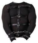 Svenjoyment Bondage Svenjoyment Bondage - Długa Siateczkowa Koszulka Z Eleganckim Matem I Mankietami Na Nadgarstki M