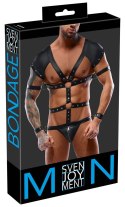 Svenjoyment Bondage - Seksowne Męskie Body Z Pasków BDSM Czarne S