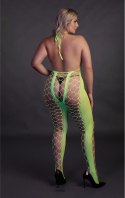 Ouch! by Shots Bodystocking z dekoltem w szpic XL/XXXXL Ouch! by shots