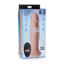 XR Brands Nadmuchiwane i wibrujące silikonowe dildo - 7 / 18 cm XR Brands