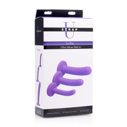 XR Brands 3-częściowy silikonowy zestaw dildo XR Brands