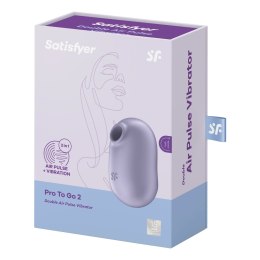 Wibrator z podwójnym pulsowaniem powietrza Pro to Go 2 Satisfyer