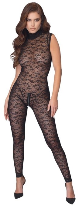 Cottelli LINGERIE - Seksowne Koronkowy Kombinezon Bez Rękawów Czarny S