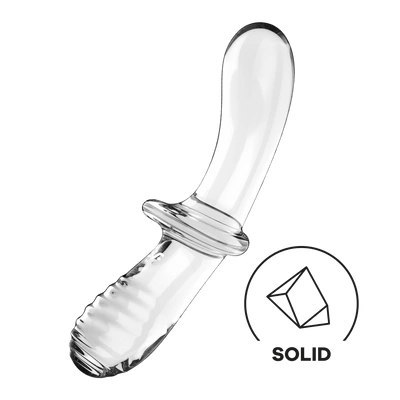 Szklane dildo Double Satisfyer