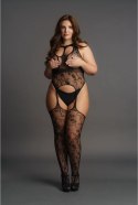 Le desir - Bodystocking na szelkach z zaokrąglonym dekoltem Plus Size Le Désir by Shots