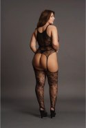 Le desir - Bodystocking na szelkach z zaokrąglonym dekoltem Plus Size Le Désir by Shots