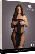 Le desir - Sukienka z siateczki z pasem maskującym Plus Size Le Désir by Shots