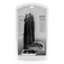 RealRock by Shots RealRock - Extra cienkie realistyczne dildo z jądrami 25,4 cm