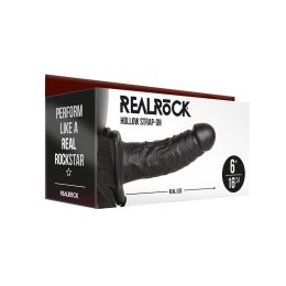 RealRock - Dildo StrapOn z jądrami 15,5 cm