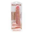 RealRock - Extra duże realistyczne dildo z jądrami 33 cm