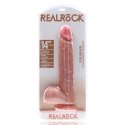 RealRock by Shots RealRock - Extra duże realistyczne dildo z jądrami 35,5 cm