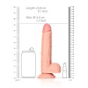 RealRock by Shots RealRock - Proste realistyczne dildo z jądrami i przyssawką 20,5 cm