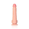 RealRock - Proste realistyczne dildo z jądrami i przyssawką 25,5 cm