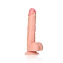 RealRock by Shots RealRock - Proste realistyczne dildo z jądrami i przyssawką 28 cm