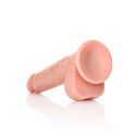 RealRock by Shots RealRock - Proste realistyczne dildo z jądrami i przyssawką 28 cm