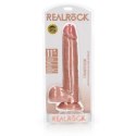 RealRock by Shots RealRock - Proste realistyczne dildo z jądrami i przyssawką 28 cm