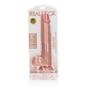 RealRock by Shots RealRock - Proste realistyczne dildo z jądrami i przyssawką 30,5 cm