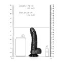 RealRock - Zakrzywione realistyczne dildo z jądrami i przyssawką 15,5 cm