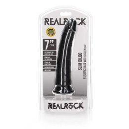 RealRock - Cienkie realistyczne dildo z przyssawką 18 cm