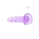 RealRock by Shots RealRock - Dildo z przyssawką karbowane 17 cm