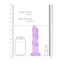 RealRock by Shots RealRock - Dildo z przyssawką karbowane 17 cm