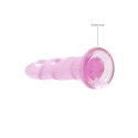 RealRock by Shots RealRock - Dildo z przyssawką karbowane 17 cm