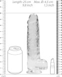 RealRock - Realistyczne dildo z jądrami 23 cm