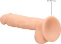 RealRock - Silikonowe dildo z jądrami 18 cm