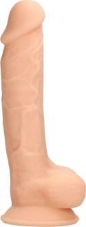 RealRock - Silikonowe dildo z jądrami 18 cm