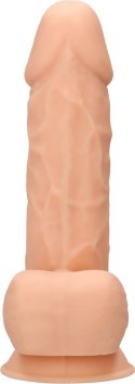 RealRock - Silikonowe dildo z jądrami 21,6 cm