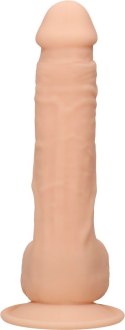 RealRock - Silikonowe dildo z jądrami 24 cm