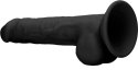 RealRock - Silikonowe dildo z jądrami 24 cm