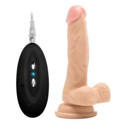 RealRock - Wibrujące realistyczne dildo z jądrami 18 cm