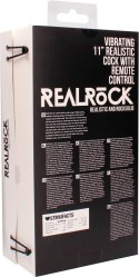 RealRock - Wibrujące realistyczne dildo z jądrami 28 cm