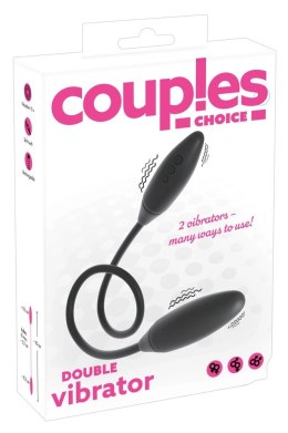 Couples Choice - Podwójny Wibrator Z Wibrobulletem Czarny