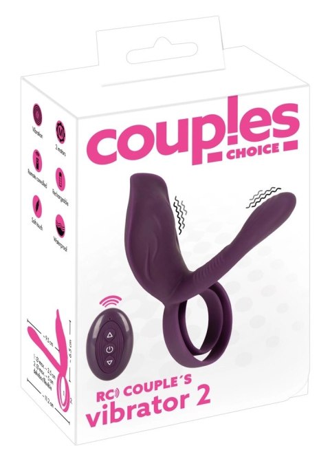 Couples Choice - Wibrator Dla Par Z Pierściniem Na Penisa + Pilot