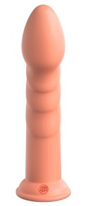 Dillio Platinum - Dildo Z Rowkami Stymulującymi I Żołędziem 21 cm Super Eight Pomarańczowe