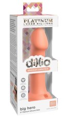 Dillio Platinum Dillio Platinum - Klasyczne Dildo Z Widocznym Żołędziem Big Hero 17,2 cm Pomarańczowe