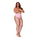 High Waisted Lace Panty - 1X - Pink Dreamgirl