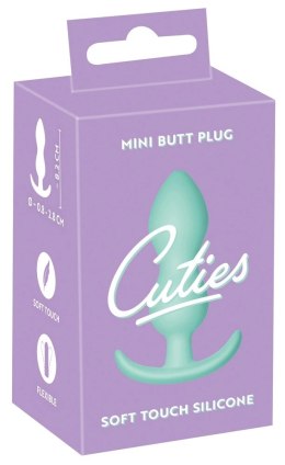 Cuties - Korek Analny Silikonowy Z Czułą Końcówką Zielony Cuties