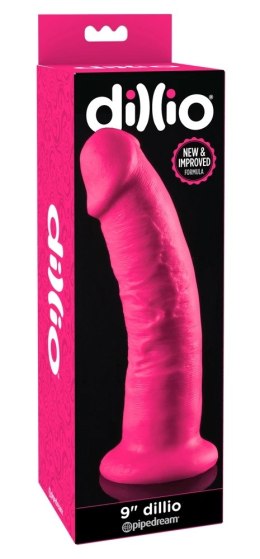 Dillio - Realistyczne Naturalne Dildo Różowe 23cm