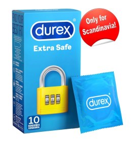 Durex Extra Safe - Prezerwatywy Mocno Nawilżone 10szt