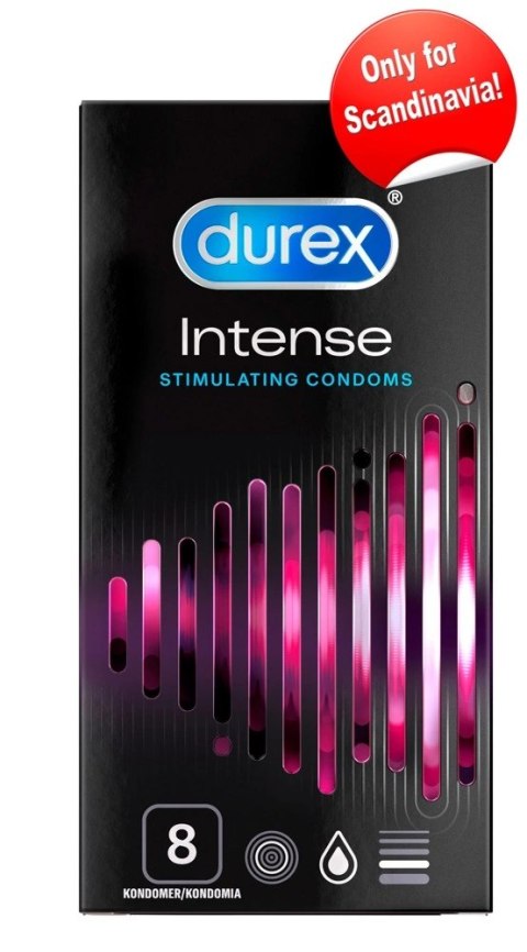 Durex Durex Intense - Prezerwatywy Z Żeberkami 8szt