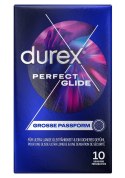 Durex Durex Perfect Glide - Grube Nawilżone Prezerwatywy 10szt