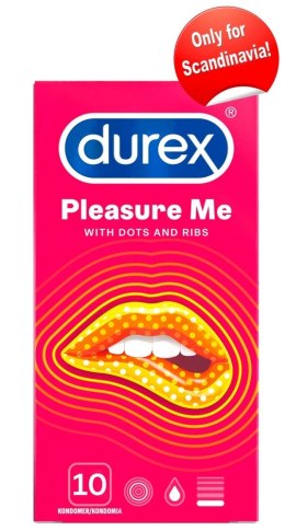 Durex Durex Pleasure Me - Żeberkowane Prezerwatywy 10szt