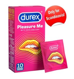 Durex Durex Pleasure Me - Żeberkowane Prezerwatywy 10szt